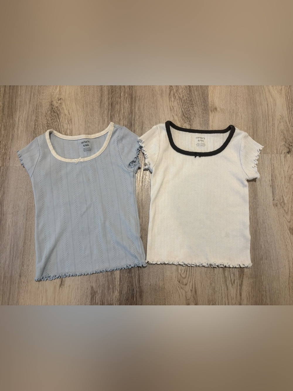 Two Carter’s Pointelle “Baby Tee”